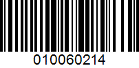 Barcode for 010060214