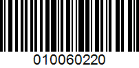 Barcode for 010060220