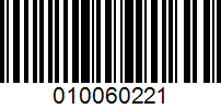 Barcode for 010060221