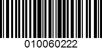 Barcode for 010060222