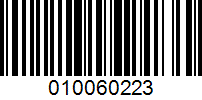 Barcode for 010060223