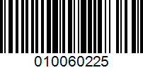 Barcode for 010060225