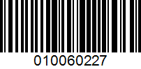 Barcode for 010060227