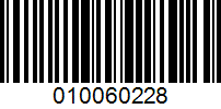 Barcode for 010060228