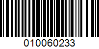 Barcode for 010060233