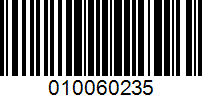 Barcode for 010060235