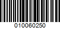 Barcode for 010060250