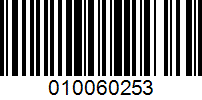 Barcode for 010060253