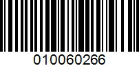 Barcode for 010060266