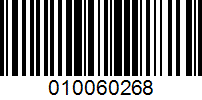 Barcode for 010060268