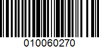 Barcode for 010060270