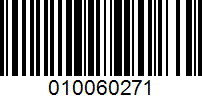 Barcode for 010060271