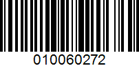 Barcode for 010060272