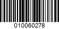 Barcode for 010060278