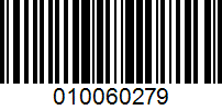 Barcode for 010060279