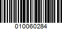Barcode for 010060284