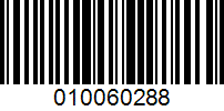 Barcode for 010060288