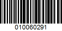 Barcode for 010060291