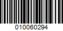 Barcode for 010060294