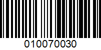 Barcode for 010070030