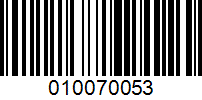 Barcode for 010070053