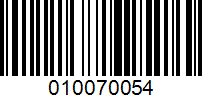 Barcode for 010070054