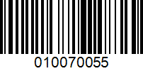 Barcode for 010070055