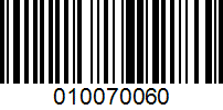 Barcode for 010070060