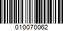 Barcode for 010070062