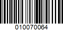 Barcode for 010070064