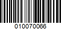 Barcode for 010070066