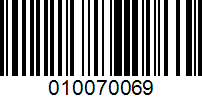 Barcode for 010070069