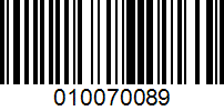 Barcode for 010070089