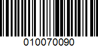 Barcode for 010070090