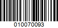 Barcode for 010070093