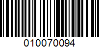 Barcode for 010070094