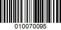 Barcode for 010070095