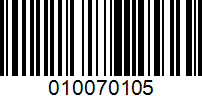 Barcode for 010070105