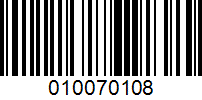 Barcode for 010070108