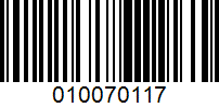 Barcode for 010070117