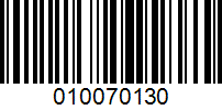 Barcode for 010070130