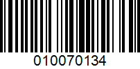 Barcode for 010070134