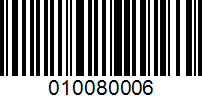 Barcode for 010080006