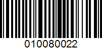 Barcode for 010080022