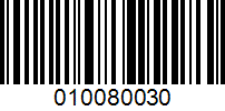 Barcode for 010080030