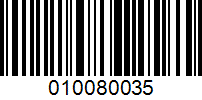 Barcode for 010080035