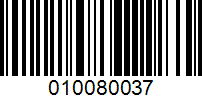Barcode for 010080037