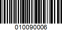 Barcode for 010090006