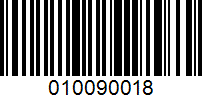 Barcode for 010090018