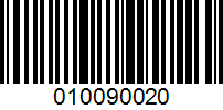 Barcode for 010090020